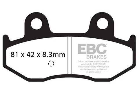 EBC Organic Rear Brake Pads Suzuki AN 400 / AN 250 SFAC411