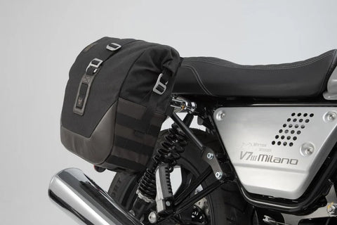 SW-Motech Legend Gear LC2 Side Bag System Black Edition — Moto Guzzi