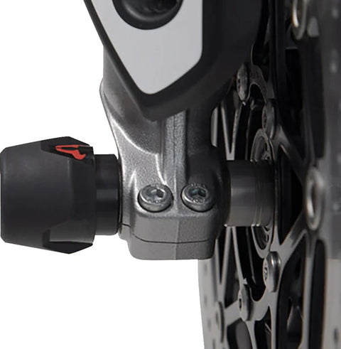 SW-Motech Front Axle Slider Set Black Triumph, Honda, Yamaha