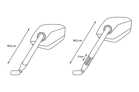 SW-Motech Mirror Set Sport — Ducati (MIR.00.850.10701)
