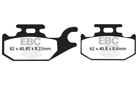 EBC Organic Rear Brake Pads SFAC413