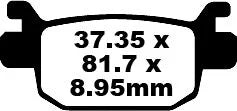 EBC Organic Front & Rear Brake Pads SFA415