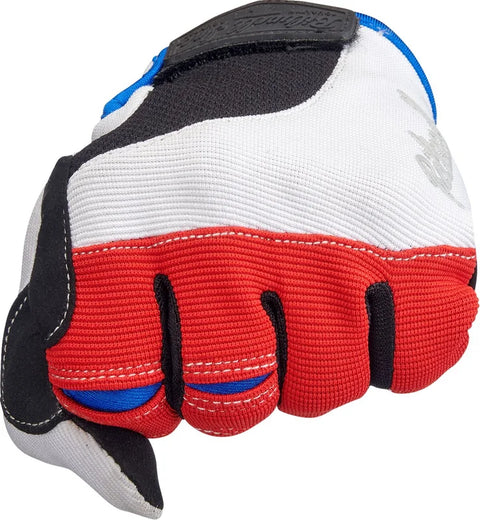 Biltwell Gloves Moto Red/White/Blue