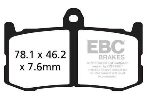 EBC Sintered Metal Front Brake Pads GPFAX491HH
