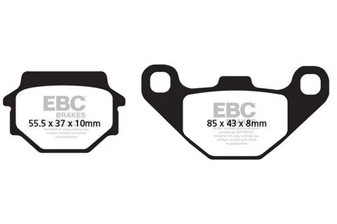 EBC Organic Front & Rear Brake Pads SFAC067