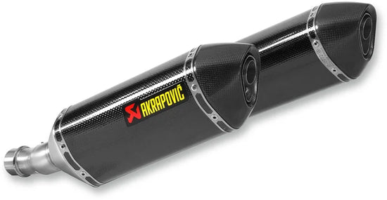 Akrapovic Slip-on Line Dual Muffler Carbon Kawasaki (S-K10SO18-HZC)