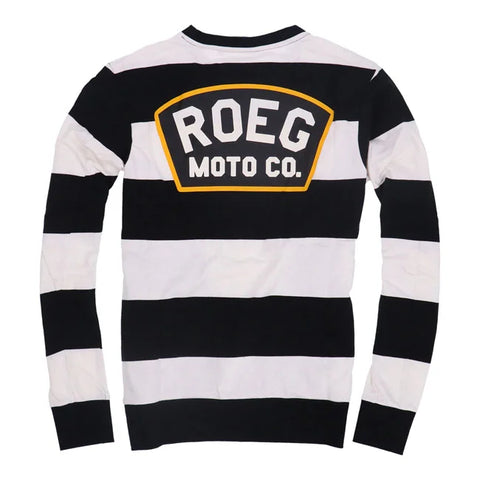 ROEG Shawn Stripe Sweatshirt Off-White/Black