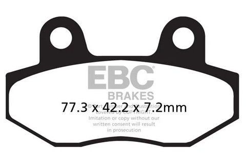 EBC Organic Front & Rear Brake Pads SFAC086