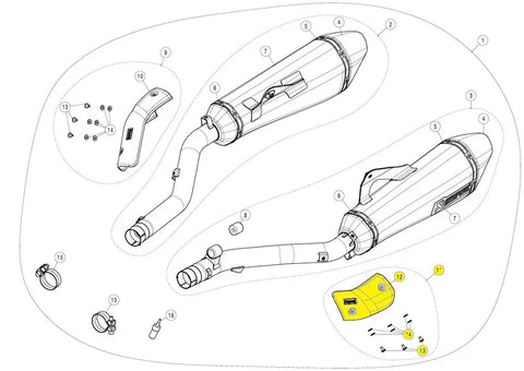 Akrapovic Heat Shield Ca