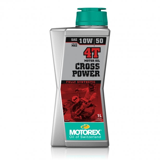 Motorex - Cross Power 4T Huile moteur 10W/50 Pro Performance Synthétique JASO MA2 1L - 7300012