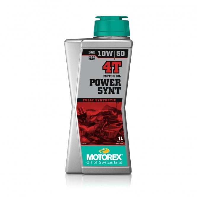 Motorex - Power Synt 4T Huile moteur 10W/50 Pro Performance 100% synthétique JASO MA2 1L - 7300042