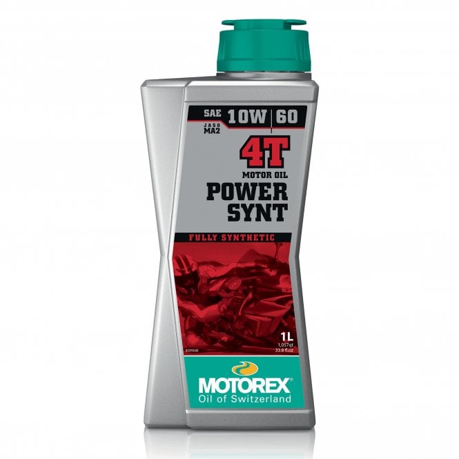 Motorex - Power Synt 4T Huile moteur 10W/60 Pro Performance 100% synthétique JASO MA2 1L - 7300092