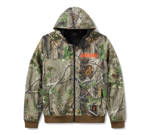 97417-26VM Harley-Davidson Woven Jacket Brown Print