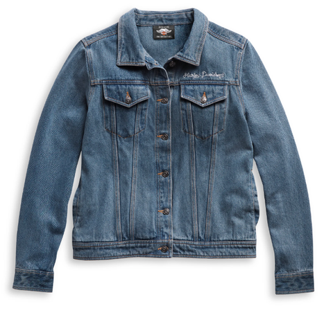 Veste en jean avec logo Bar &amp; Shield pour femme Harley-Davidson® 98405-21VW 