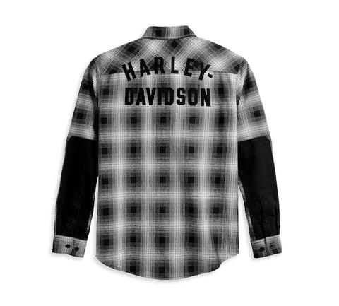Flanelle Safari pour homme Harley-Davidson® - Plaid noir 96121-23VM