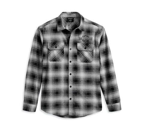 Flanelle Safari pour homme Harley-Davidson® - Plaid noir 96121-23VM
