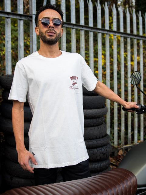 T-shirt avec logo Mutt Snake MMCUA0221D2040WHT