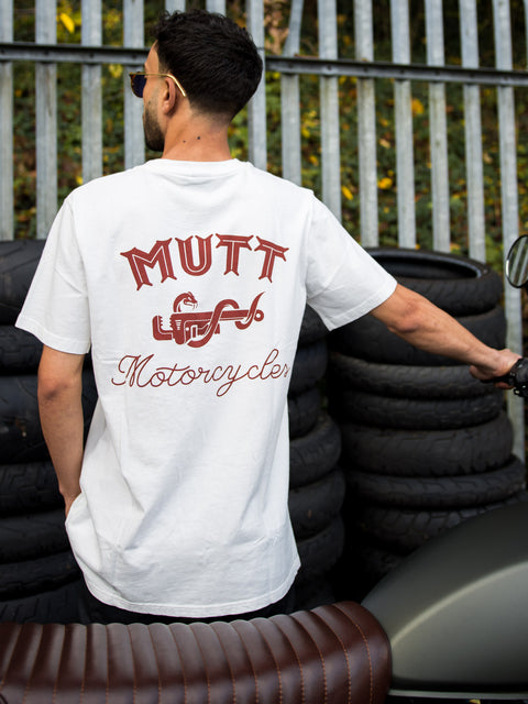 T-shirt avec logo Mutt Snake MMCUA0221D2040WHT