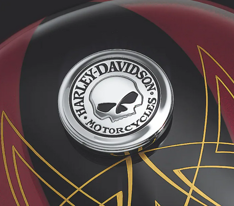 Harley Davidson Willie G Skull Fuel Cap Medallion - 99670-04